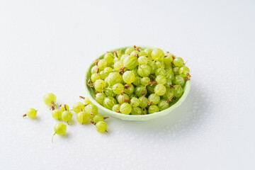 Fresh lantern fruit isolated on white background