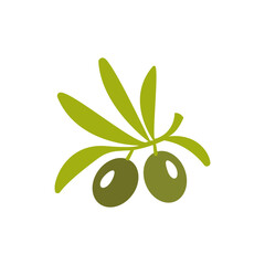 Olive logo template vector icon illustration design