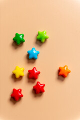 Obraz premium カラフルな星のお菓子