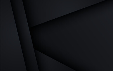 abstract black overlap layers background. eps10 vector