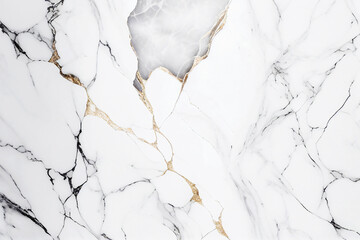 Abstract luxury white and gold marble stone texture for interior design. Elegant and minimalist marbling background 3d illustration. Generated AI art