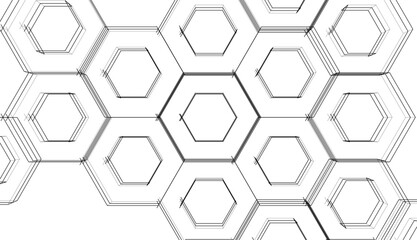 abstract 3d architecture vector illustration