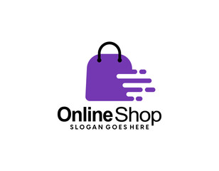 Online Shop logo designs template, Logo template icon