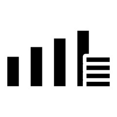 Obraz premium statistics glyph 