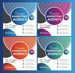 Digital Marketing Social Media Post design template Bundle