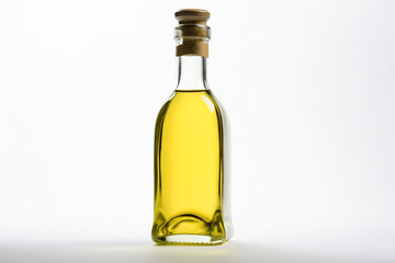 Olive oil photo taken on a white background with a copy space
