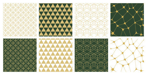 Four seamless geometric textures, free to fill textures