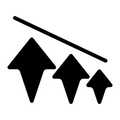 downgrade glyph icon