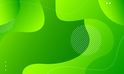 Abstract green background with lines. Vector illustration
