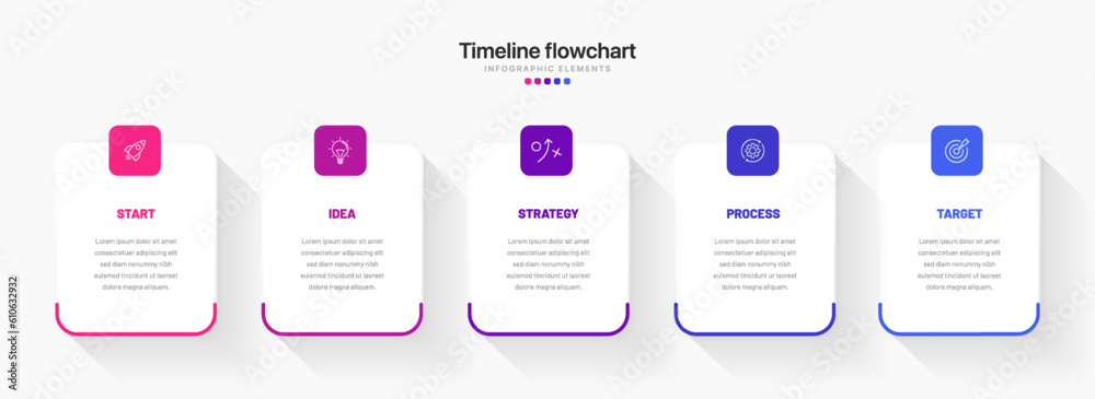 Poster timeline infographic design with options or steps. infographics for business concept. can be used fo