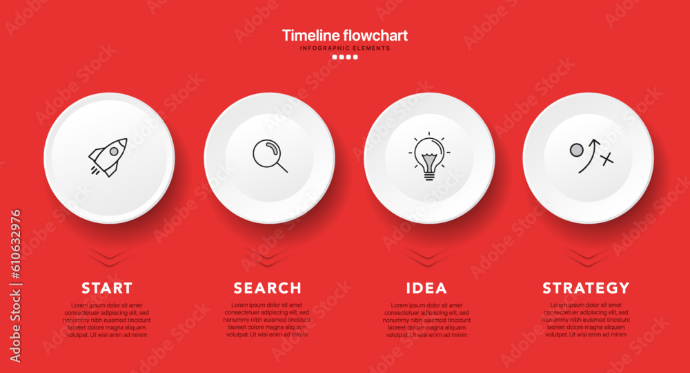 Poster timeline infographic design with options or steps. infographics for business concept. can be used fo
