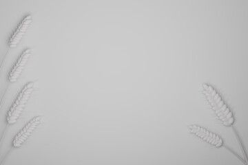 background with Two ears of wheat