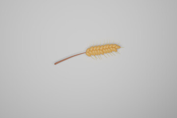 Ear of wheat vector icon, rice, ripe, rye, seed, sheaf, sign