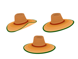 Hat on a white background.