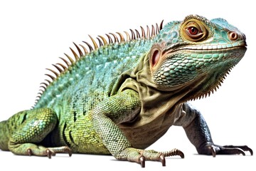 Obraz premium lizard isolated on white background. Generated by AI.