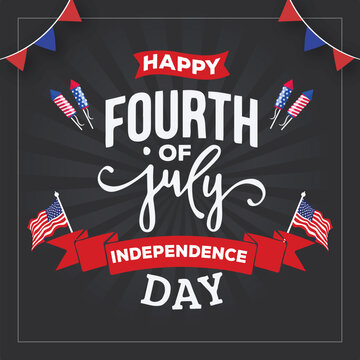 Free vector flat design independence day