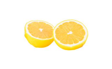 Fresh lemon isolated on transparent png