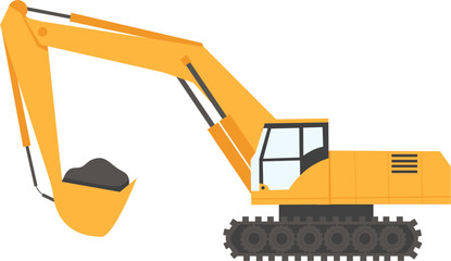 Construction vehicles Illustration, construction truck clipart  © DesignNFMR
