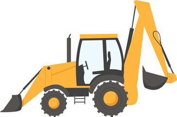 Construction vehicles Illustration, construction truck clipart  © DesignNFMR