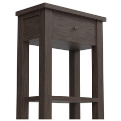 3D rendering illustration of a small console table