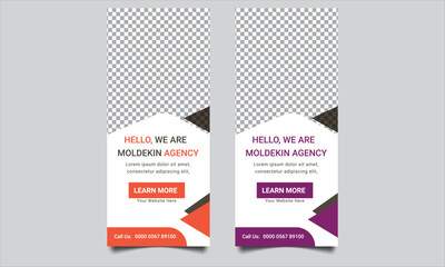 Corporate Business Rollup Banner Design, advertisement, Stand Up Banner, Display Poster Design