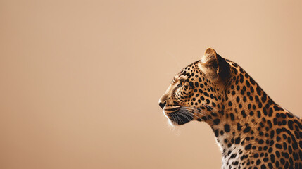 leopardo poderoso  - obrazy, fototapety, plakaty