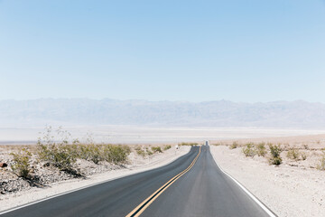 Death valley road, USA.