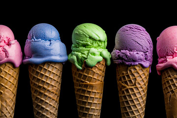 Glaces prisent en studio, ia g&eacute;n&eacute;rative, g&eacute;n&eacute;rative