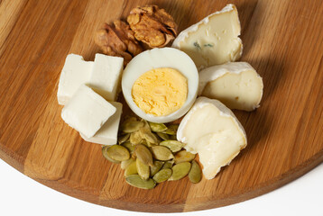 a set of foods high in animal protein, proper nutrition.