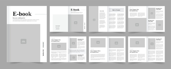 Modern eBook Layout and eBook Template Design