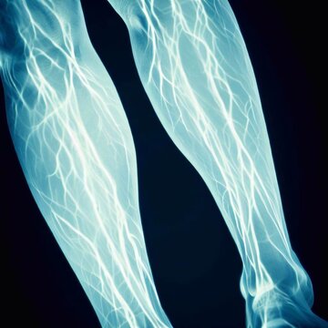 Leg veins, phlebologist treatment clinic Generative AI
