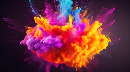 Fototapeta na wymiar Colorful Paint Splashes