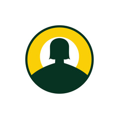 clothing print company logo vector illustration template design