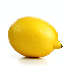 Lemon on the white background