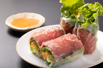 ローストビーフの生春巻き