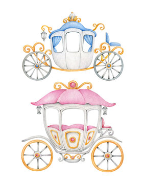 carriage on a white background