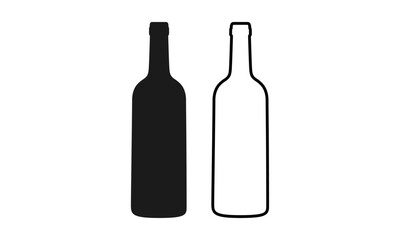 wine bottle logo