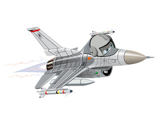 Cartoon Fighter Plane