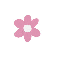 Fototapeta na wymiar pink flower on white background