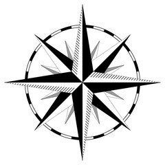compass rose vector