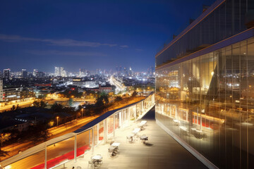 Fototapeta premium Night view of the city.