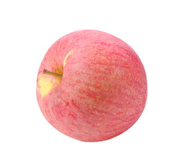 Fuji apple on transparent png.