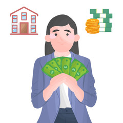 business people analytics and monitoring on business graph concept and business finance investment