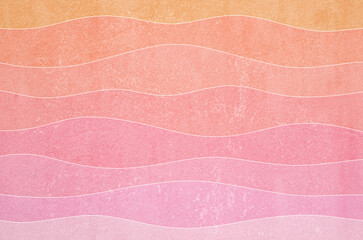 Japanese paper texture background with modern wave pattern. Elegant and grungy abstract patterned Japanese 