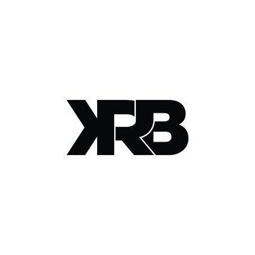KRB letter monogram logo design vector