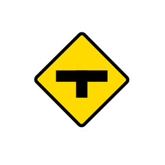 left and right intersection traffic signs