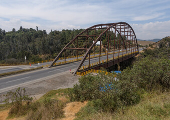 Iron bridge over Sisga damn on highway
