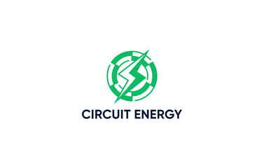 energy circuit technology logo design