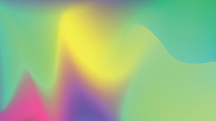 Colorful gradient curves. Blurred liquid gradient wallpaper. Holographic foil. Abstract wave pattern for your design.