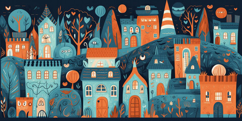 Halloween Background Genarative AI